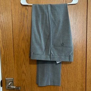 Mens Express slim/stretch grey 28x32 dress pants.